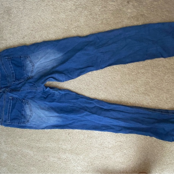 Refuge Blue Distressed Skinny Jeans - Picture 3 of 3